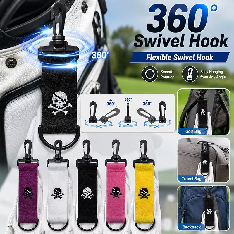 Golf Glove Cadet - 1-3 個のカラフルなゴルフハンググローブマジックテープ両面ゴルフティーホルダークリップ屋外ポータブル吊り下げゴルフティーアクセサリー