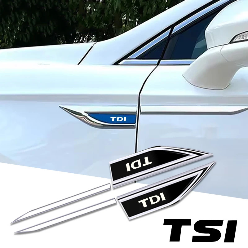 Golf Equipment And Accessories - 2 個カーアクセサリーサイドドアブレード車のステッカー vw フォルクスワーゲン TDI TSI