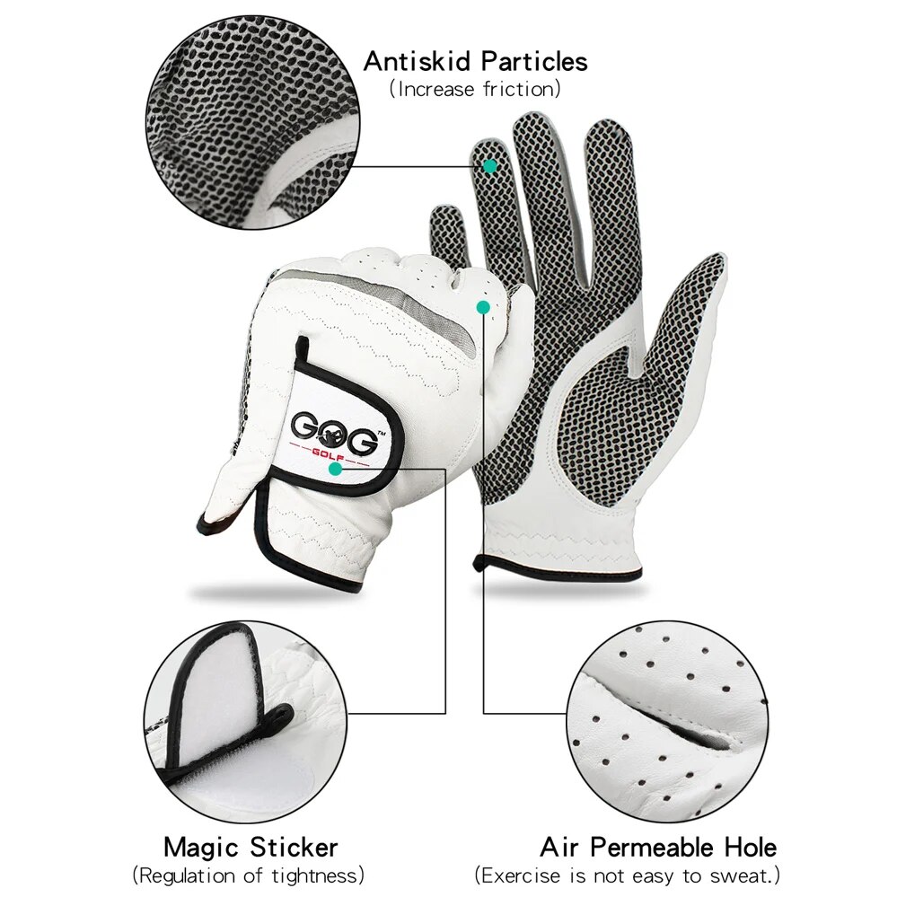 メンズソフト通気性ゴルフグローブ,左右,純シープスキン,滑り - Golf Glove Cadet のレビューと価格