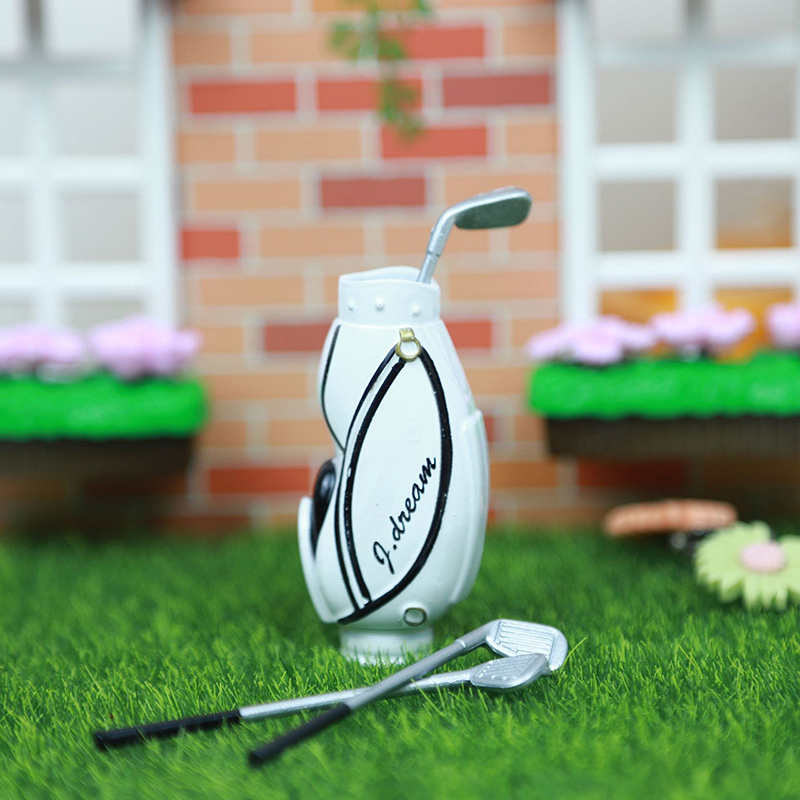 ● ミニゴルフクラブバッグ付きモデルドールハウス装飾用ドール - Golf Equipment Bag のレビューと価格